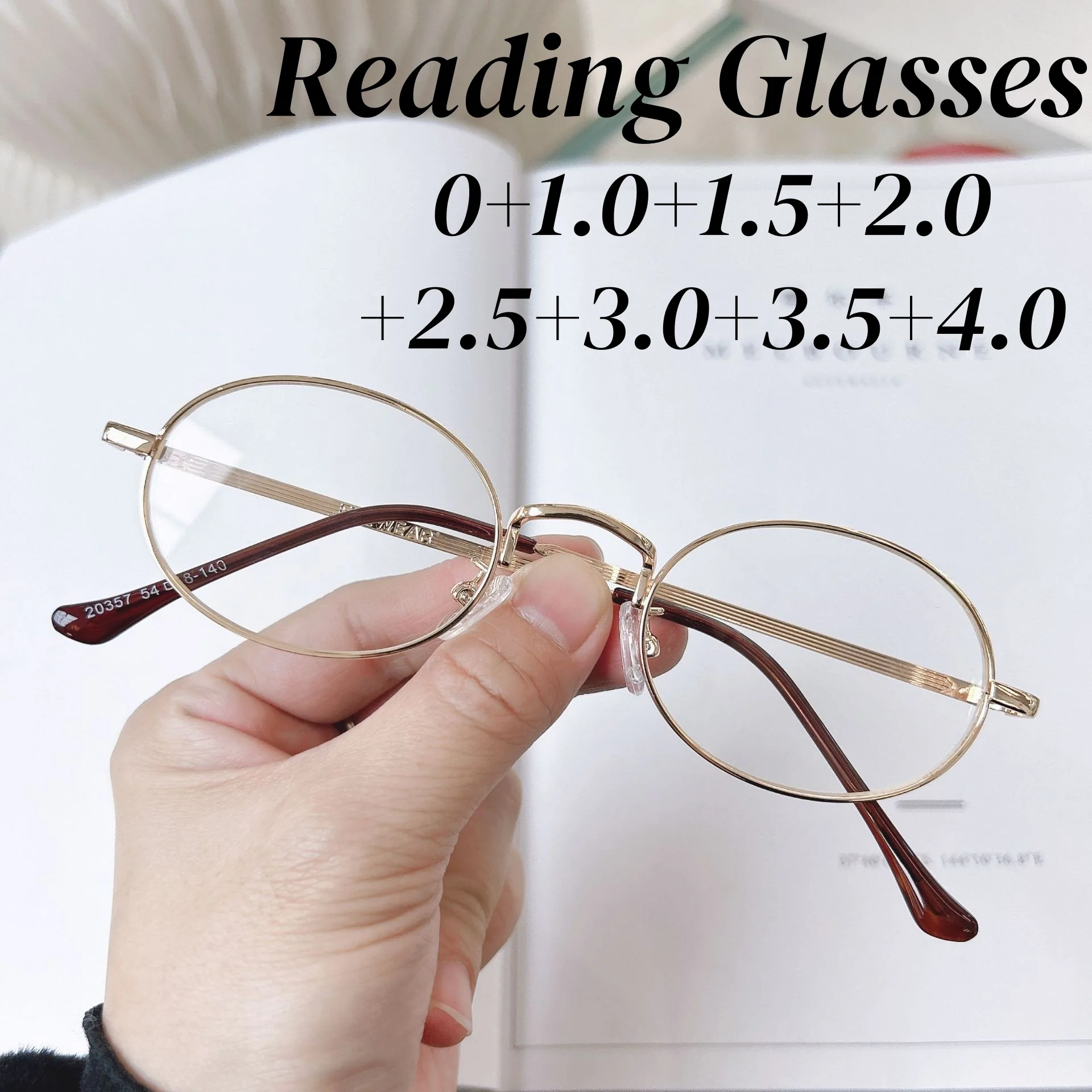 

Ultralight Round Reading Glasses for Women and Men Anti Blue Light High Definition Far Sight Eyeglasses Diopter Leesbril Dames
