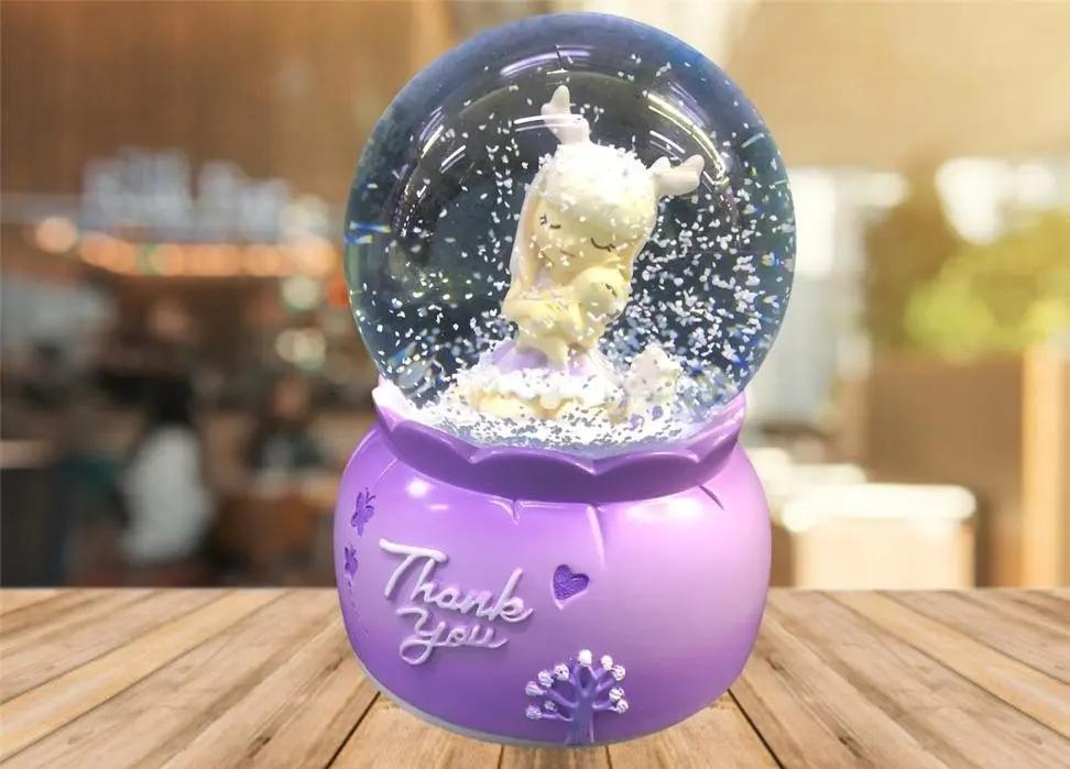 Sleeping Beauty Musical snow globe Themed Lighted Glass Gift Girl,love,friendship,celebration,fun, joke, Cute ,Ships from Turkey