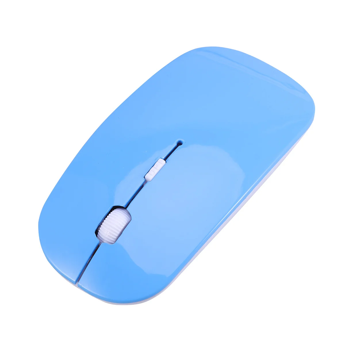 2.4g Wireless Gaming Mouse Thin Cordless Computer Mouse for Laptop Notebook Tablet Blue 15M Transmission