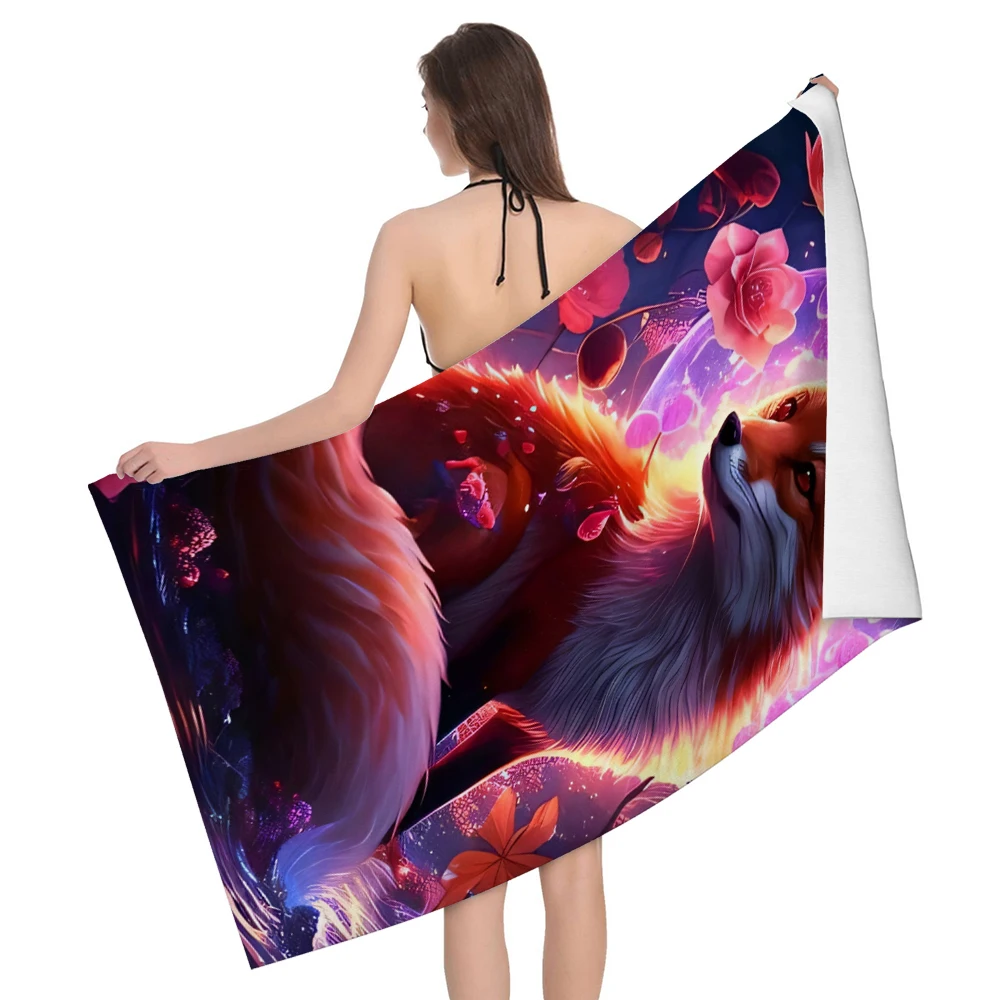 Home bath towels for the body towels Natural Animal Style bath quick drying microfiber beach towel man women large sports towel