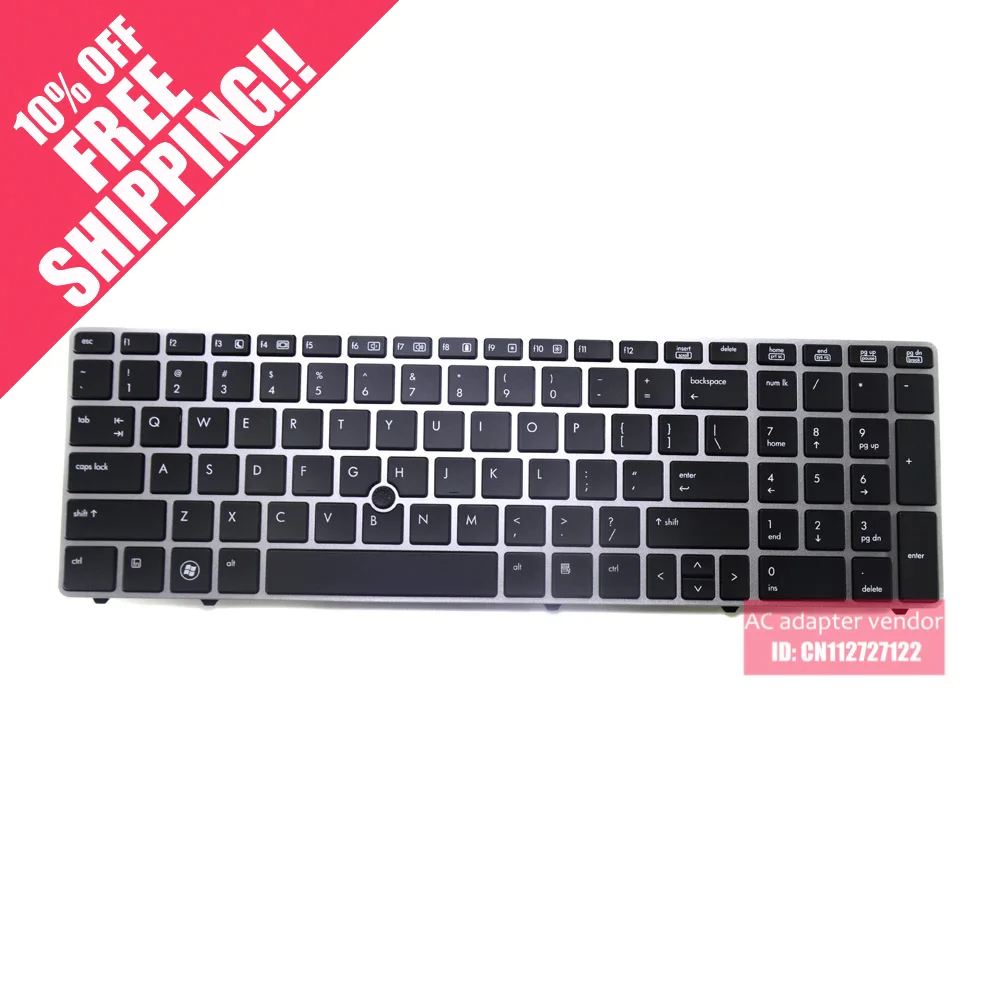 sliver frame  FOR HP 8560P 8560B 6560B 6560 Series Keyboard English