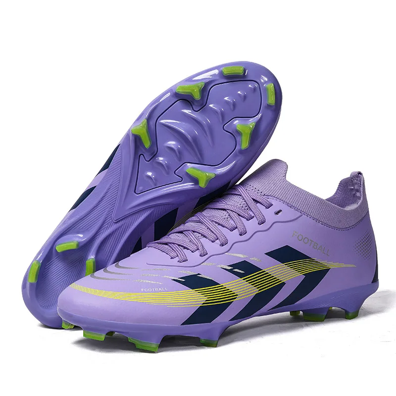 

Pro Mens Soccer Shoes Training Non-Slip Turf Soccer Cleats TF/FG Football Sneakers Chuteira Campo for Man 35-45