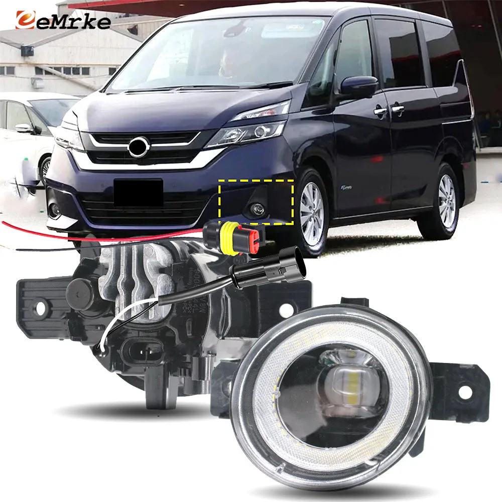 

Ультраяркие светодиодные противотуманные фары 30 Вт для Nissan Serena Suzuki Landy C27 2016 2017 2018 Plug and Play и Car Angel Eye DRL H11 50000 часов