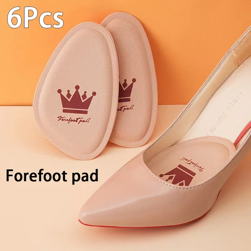 

2/4/6Pcs Forefoot Pads Women's Half Insole Adjustable Size Insole Comfortable Foot Care Products High Heels Anti-slip Cushion