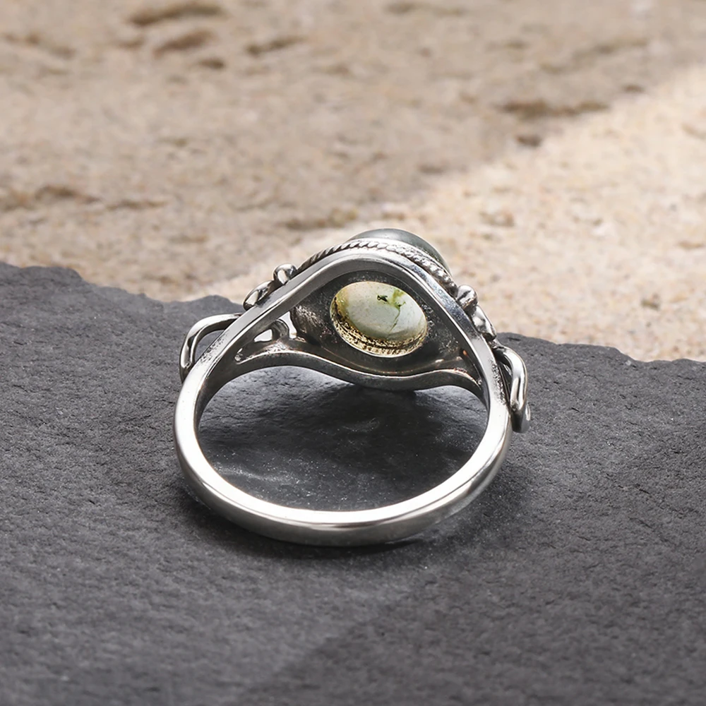 925 Sterling Silver Labradorite Gemstone Ring