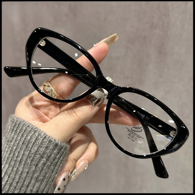 EYORA винтажные очки «кошачий глаз» для повседневного ношения, очки для чтения с защитой от синего света, фотохромные линзы для близорукости и дальнозоркости по рецепту