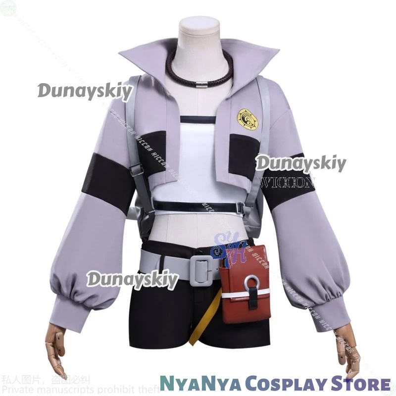 Anime Gachiakuta Riyo Reaper 코스프레 자켓 짧은 배낭 Akuta Cleaners 할로윈 의상 여성용 유니폼 파티 여성용