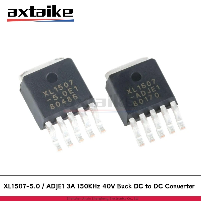 

10PCS XL1507-5.0E1 ADJE1 TO252-5 3A 150KHz 4.5-40V Input Voltage Range Output Adjustable from 1.23-37V Buck DC to DC Converter