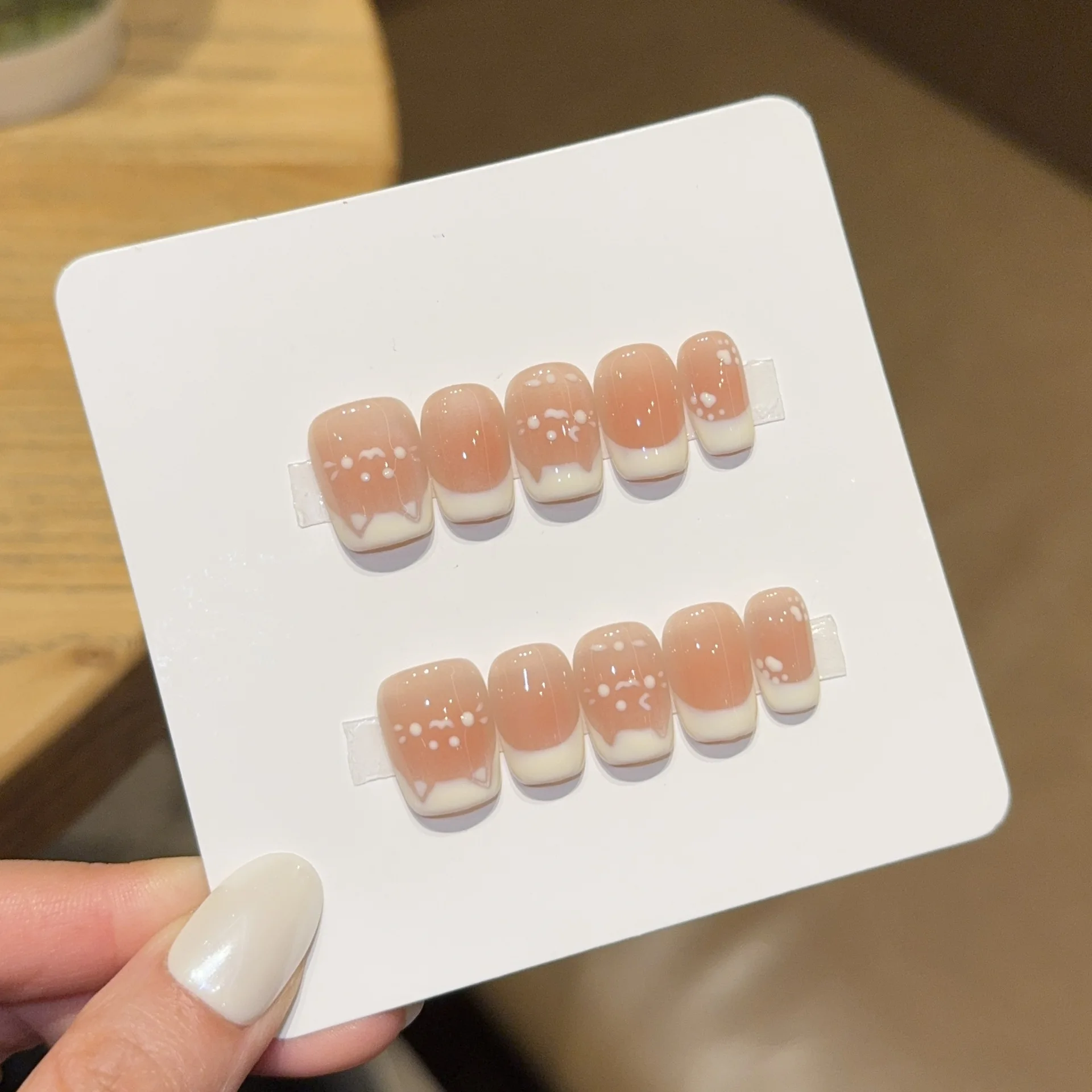 10 Uñas Postizas Cortas Cuadra - Nail Art Full Cat Eye reseña y precio