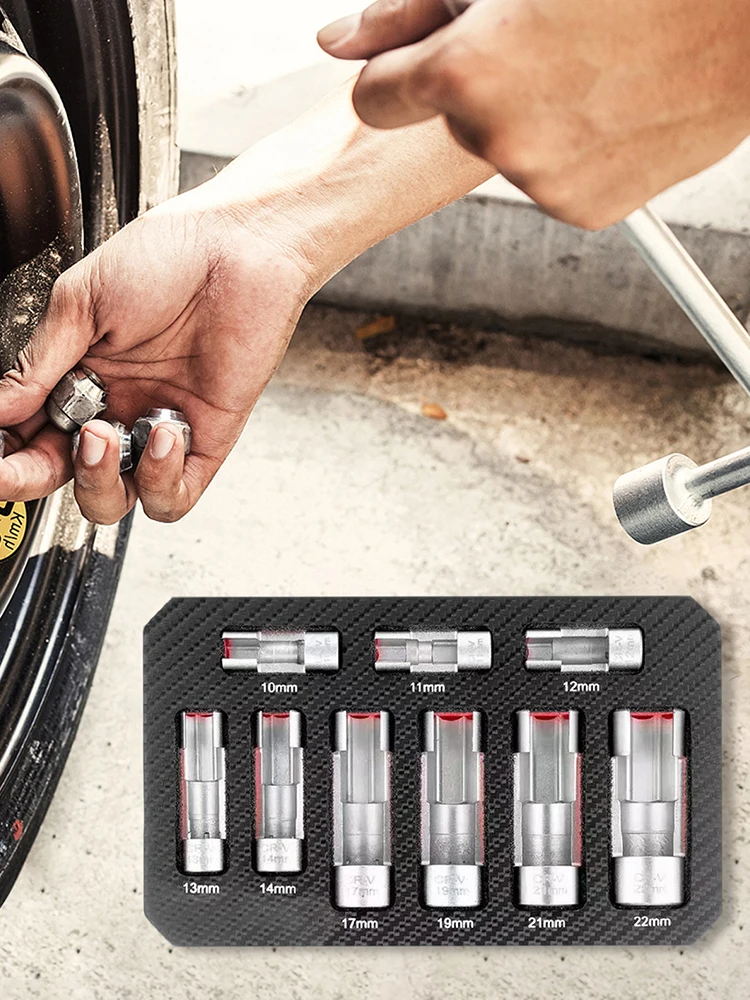 

9 Pieces Oil Pressure Sending Unit Removal Kit Oxygen Sensor Wrench Removal Tool Oxygen Sensor Removal Socket Tool for Vehicle