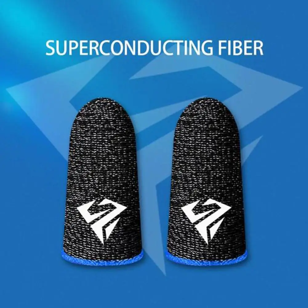 2 stücke Handy-Spiel Fingertip Handschuhe Für PUBG Gamer Schweißfest Anti-slip Touchscreen Finger Sleeve Atmungs Gaming Finger abdeckung – Detail 20