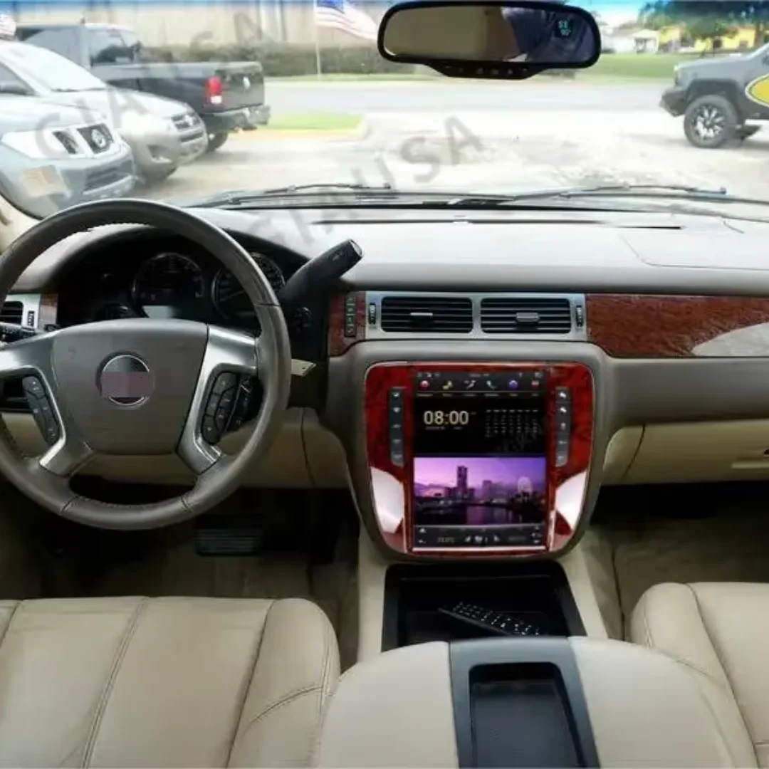 LY ترقية جديدة راديو السيارة أندرويد 13.0 لسيارة تشيفي سوبربان تاهو 2007-2013 Carplay نظام تحديد المواقع والملاحة الوسائط المتعددة فيديو مجموعة رقمية