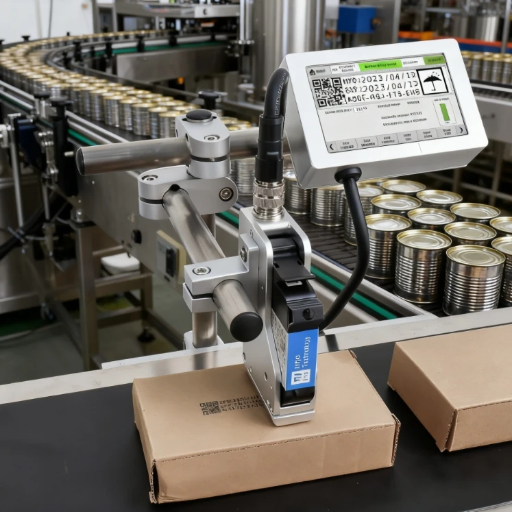 

Automatic DOCOD T180E TIJ Online Thermal Inkjet Printer 12.7 mm Expiry Date Coding Machine with High-Protection TlJ Printhead