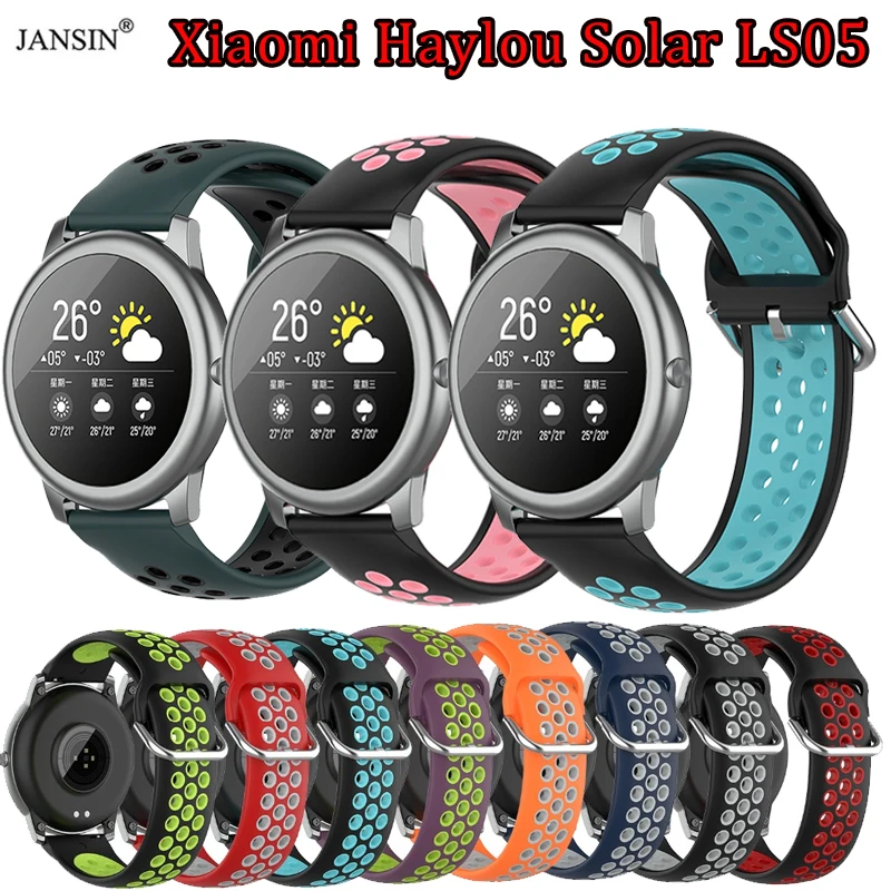 

Silicone Watch Band For Haylou Solar LS05 Wristband Sportwatch Bracelet Replacement Correa For Haylou Solar LS05 Watchband Strap