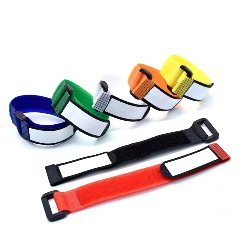 5pcs 2X18cm Releasable Cable Ties Colored Plastics Cable Organizer USB Wire Winder Management Nylon Writable Ties With Buckle