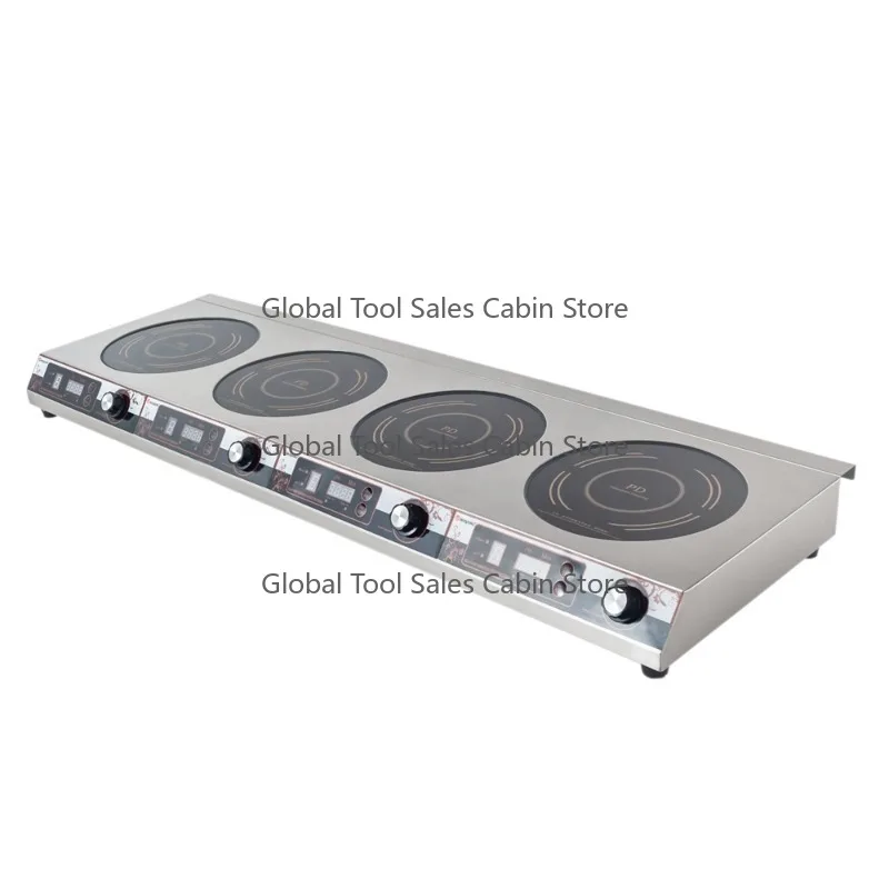 

Custom 220V Stainless Steel 4 Burner 3500W Electric Induction Cooktop China IH