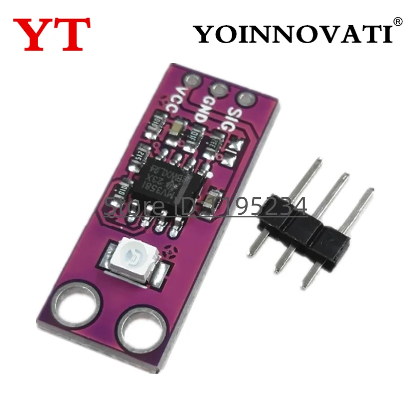 1-10PCS GUVA-S12SD UV Detection Sensor Module S12SD Light Sensor Electronic PCB Board Module 240nm-370nm WCMCU-GUVA-S12SD