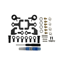 Metal Upper and Lower Swing Arm Steering Cup Set for WPL D12 D22 D32 D42 1/10 RC Car Upgrade Parts Spare Accessories