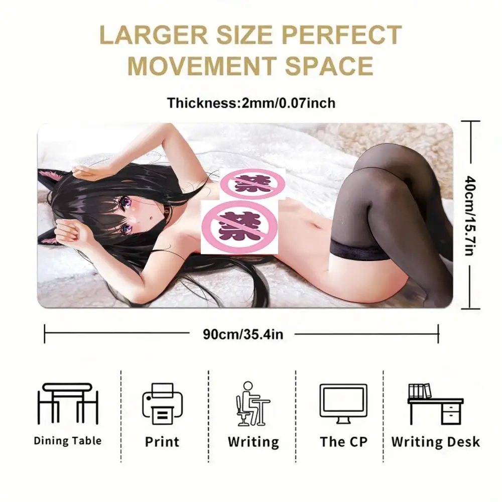 Alfombrilla de ratón sexy, alfombrilla de ratón de Chica de Anime, chicas sexis desnudas sin va sentarse, alfombrilla de ratón para juegos, alfombrilla de ratón de anime Hentai