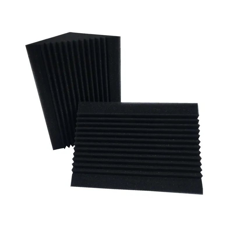 8PCS 12 X 12 X 24cm Acoustic Foam Corner Bass Trap Sound Absorption Studio Soundproofing Noise Insulation High Density Foam