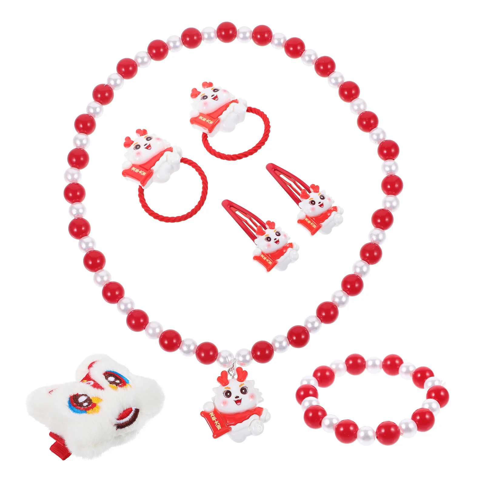 ชุดเครื่องประดับเด็กผู้หญิง 1 ชุด สร้อยคอ สร้อยข้อมือ ของขวัญวันเกิดสุดน่ารัก เครื่องประดับสำหรับเด็กเล็ก สร้อยคอสำหรับเด็กผู้หญิง