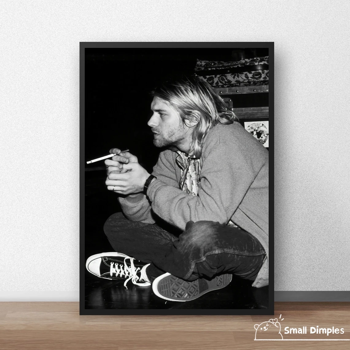 Kurt Donald Cobain Singer Poster Music Star Poster Canvas Art Print Home Decoration Wall Painting ( No Frame )