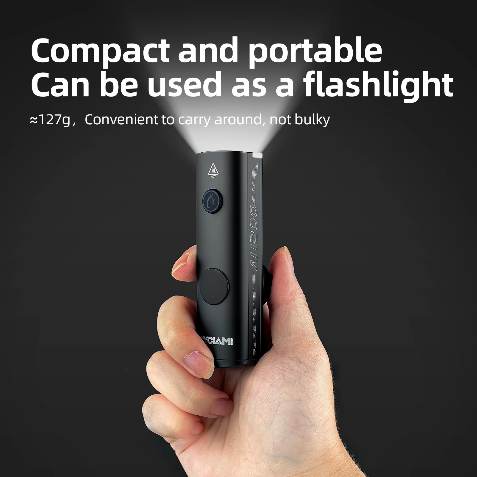 

CYCLAMI 1200LM Bicycle Light Bike Light IPX6 Flashlight Aluminum Front Lamp Type-C Charging MTB Road Cycling Headlights