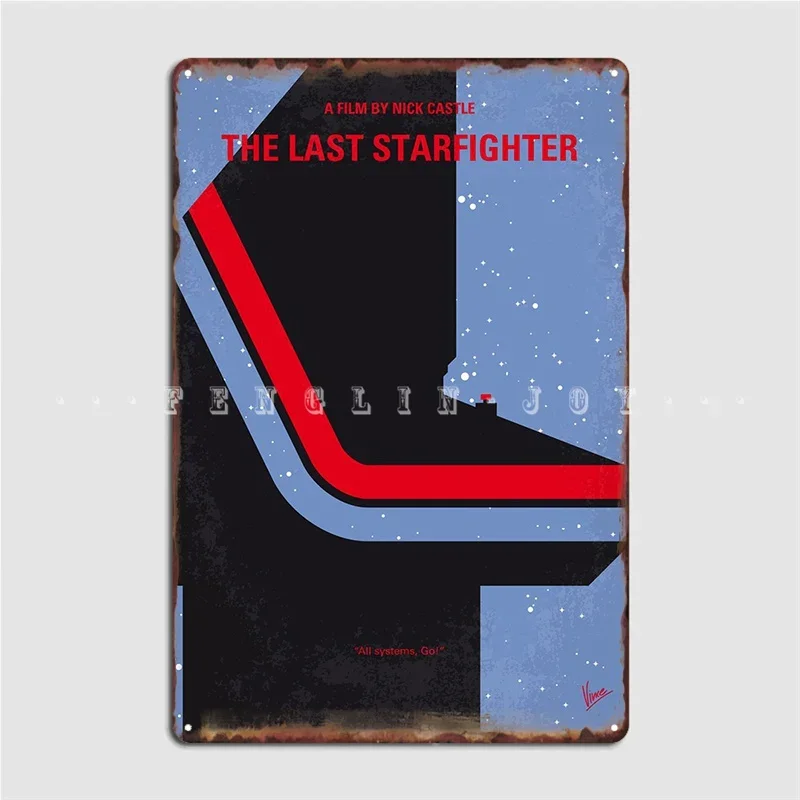 Last Starfighter Poster Metal Plaque Pub Kitchen Design Painting Décor Tin Sign Poster Retro Cave Home Tavern