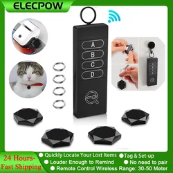 Münpow Key Finder Locator, Anti Lost Tracker, Télécommande sans fil, Article, Article, Tracker avec 85DB, Bruit sonore fort, 4 récepteurs