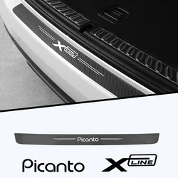 1pc Car Styling adesivi per pedali antigraffio in fibra di carbonio per KIA PICANTO XLINE X LINE accessori adesivo per auto