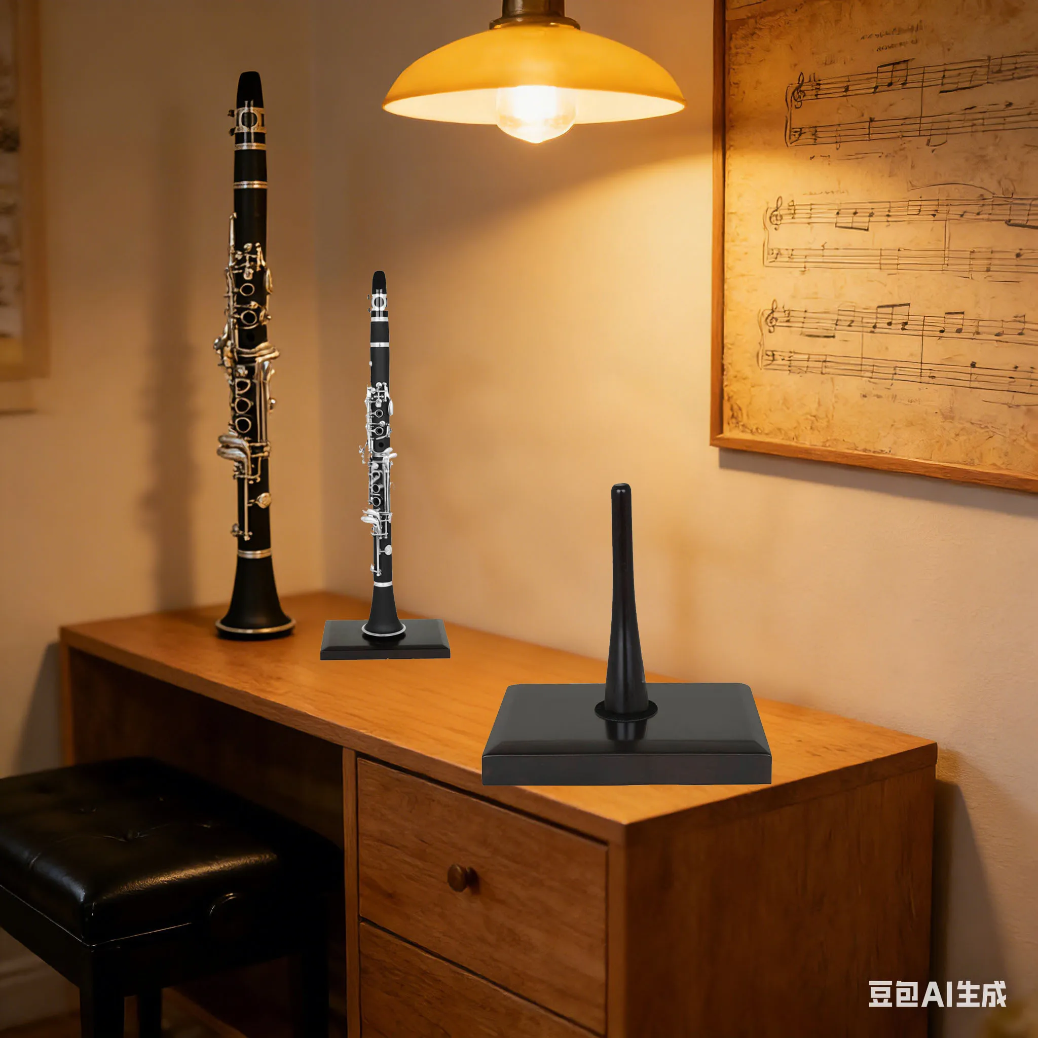 

Подставка для кларнета, деревянная, портативная, черная, для б-бемоль, с противоскользящим креплением, для музыкальных инструментов, прочная опора, 1 шт.