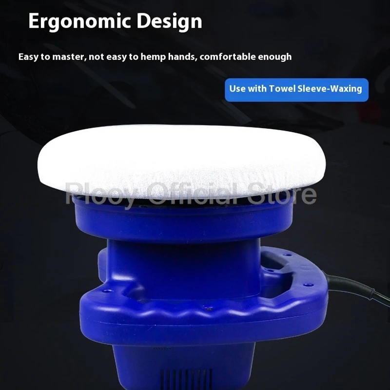 10Inch Car Waxing Polishing Machine 220V High Efficiency Motor Multi Purpose For Car Floor Furniture Long Lasting Durable Gadged