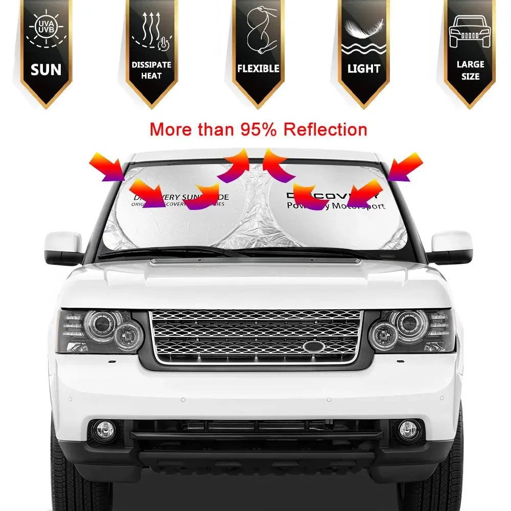 Car Windshield Sun Shade Cover Auto Parasol For Land Rover Freelander 2 Discovery 3 Evoque Velar SUPERCHARGED Autobiography SVR