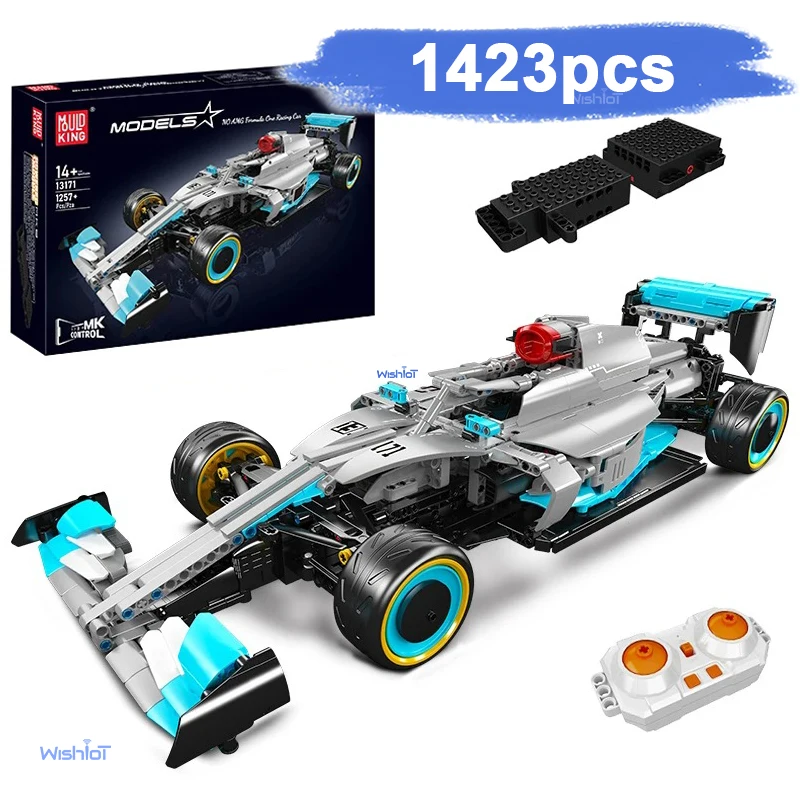 نموذج سباق عالي التقنية جديد مكون من 1257 قطعة، طقم بناء نموذج من الطوب ذاتي القفل، هدية مثالية لأعياد الميلاد والكريسماس والعطلات