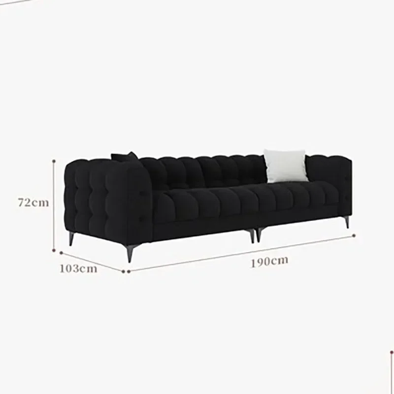 Lazy Nordic Living Room Sofa Minimalist Classic Living Room Sofas Black Minimalist European Divani Da Soggiorno Furniture