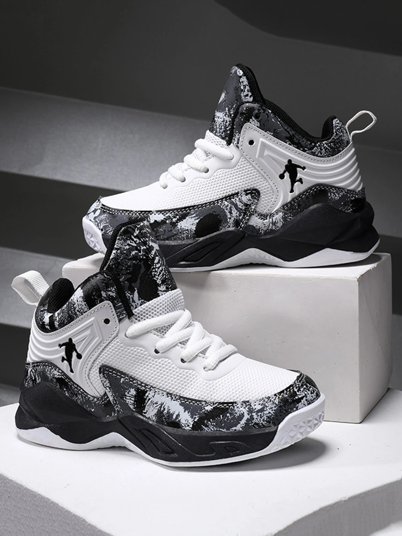 2025 novos meninos marca sapatos de basquete para crianças tênis sola grossa antiderrapante crianças sapatos esportivos criança menino cesta treinador sapatos