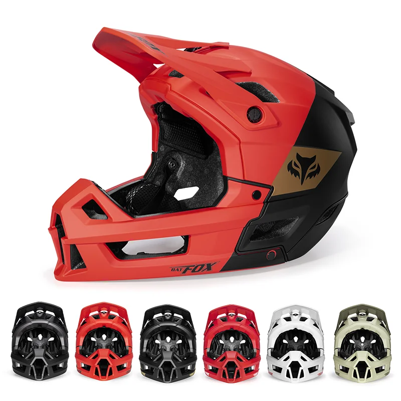 AliExpress BATFOX Adult Mountain Bike Helmet Men Women Full Face Lightweight Dirtbike Moto BMX MTB Helmet CPSC CE Certified Cycling Helmet
