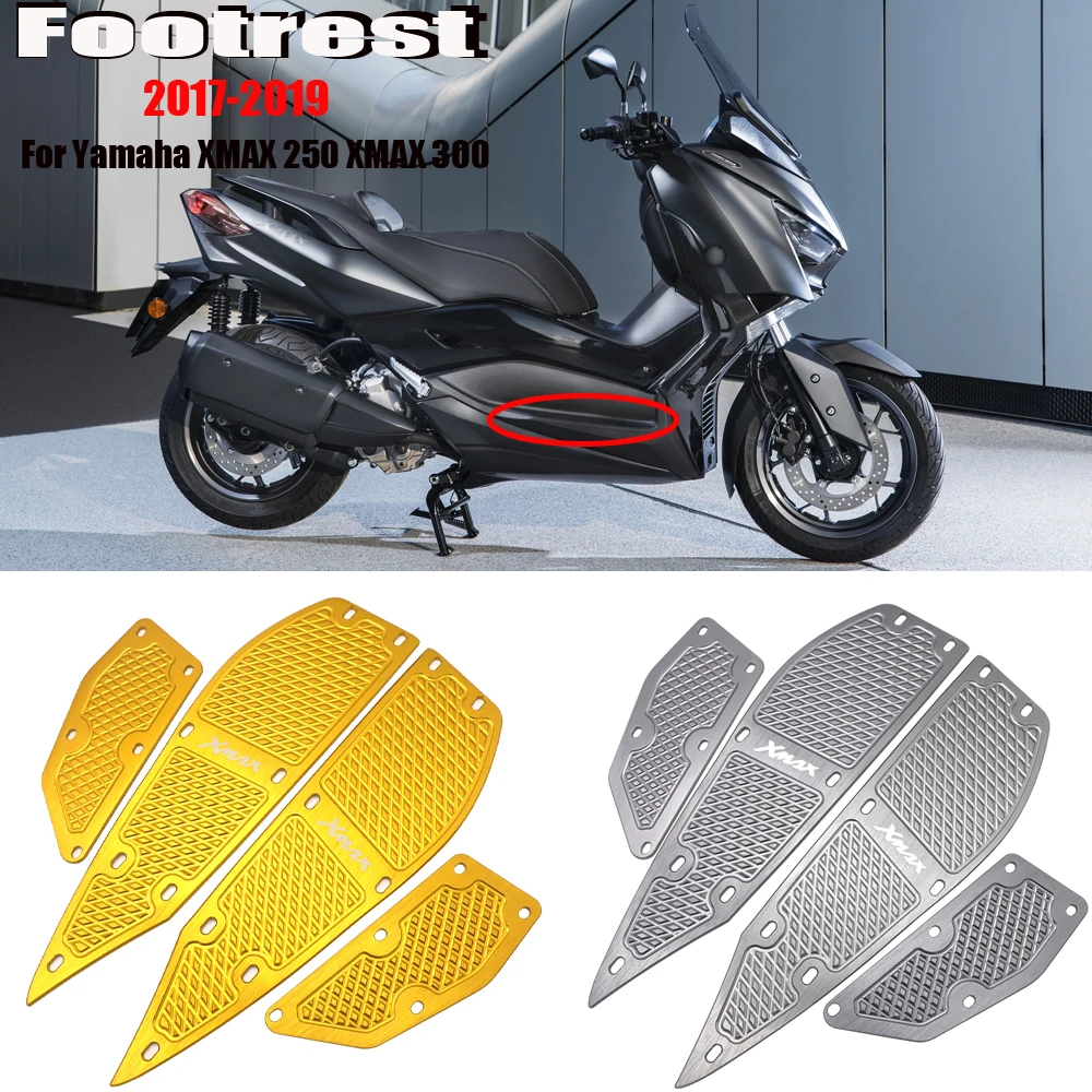 

For Yamaha Xmax 300 Foot Pegs Plates X Max 300 Footrest Step Pads Xmax 300 for Yamaha Motorcycle Cnc Accessories