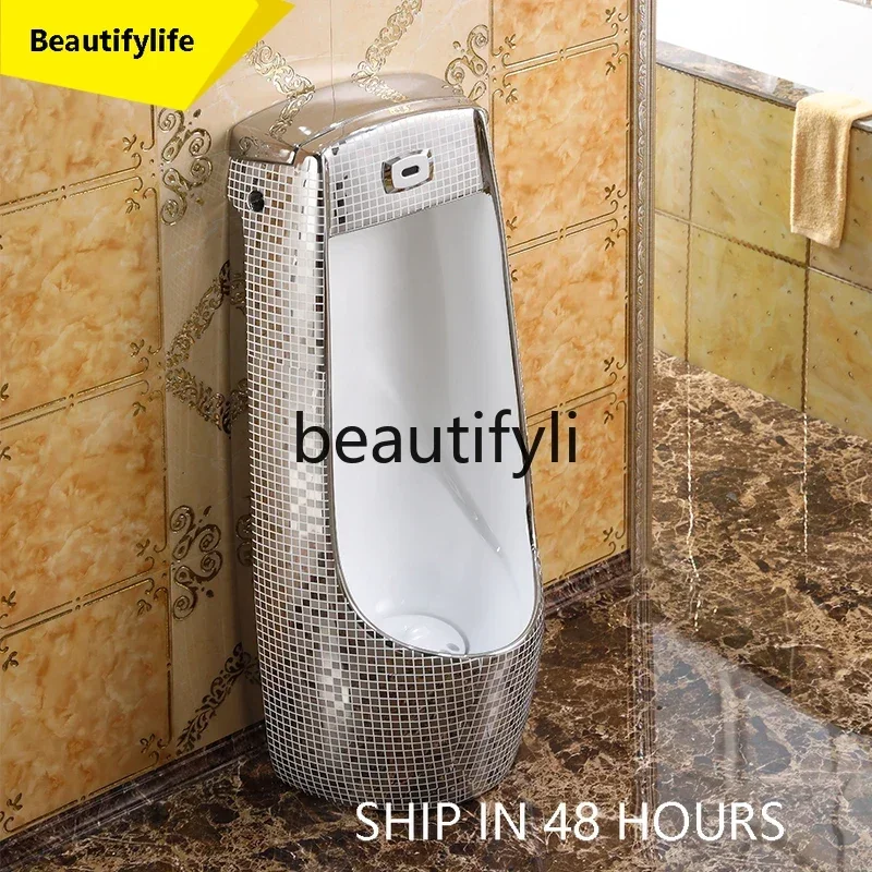 A53 Personalized silver, urinal, urinal, urinal, floor-to-ceiling toilet, men's induction urinal