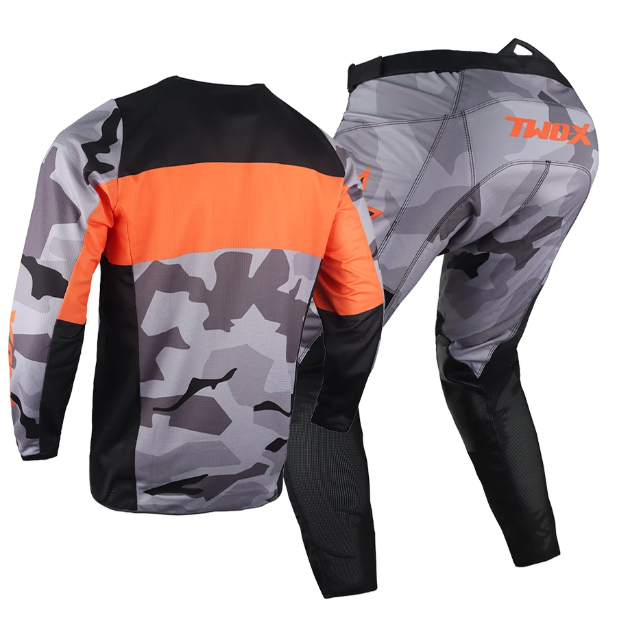 Free Shipping Two-X 180 Bnkr Gear Set Motocross Jersey Pants Combo MX BMX Dirt Bike Outfit Mountain Bicycle Off-road Men Suit