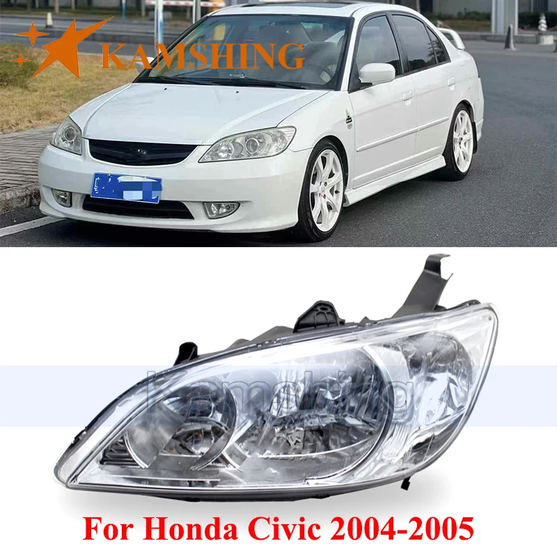 

Фара переднего бампера CAPQX для Honda Civic 2004-2005, передняя фара, фара
