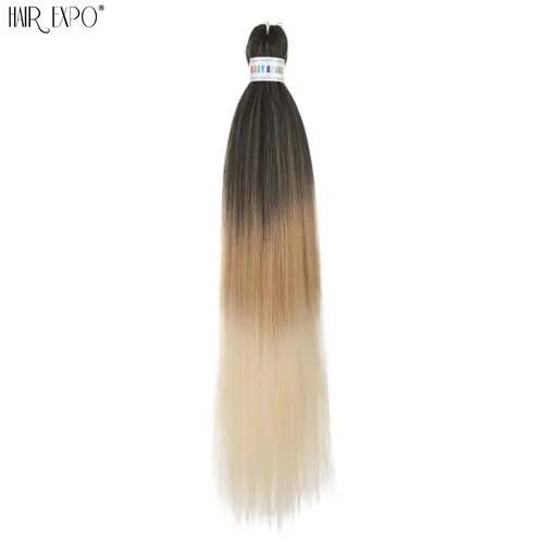 26Inch Easy Braids Hair Synthetic Colourful Pre Stretched Braiding Hair Extensions Jumbo Braids Ombre Yaki Long Straight Hair - Image 75