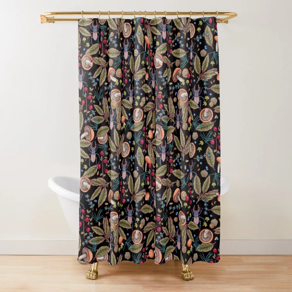 

Autumn vibes Shower Curtain Luxury Bathroom Shower Bathroom Deco Washable Waterproof Fabric Shower Curtain