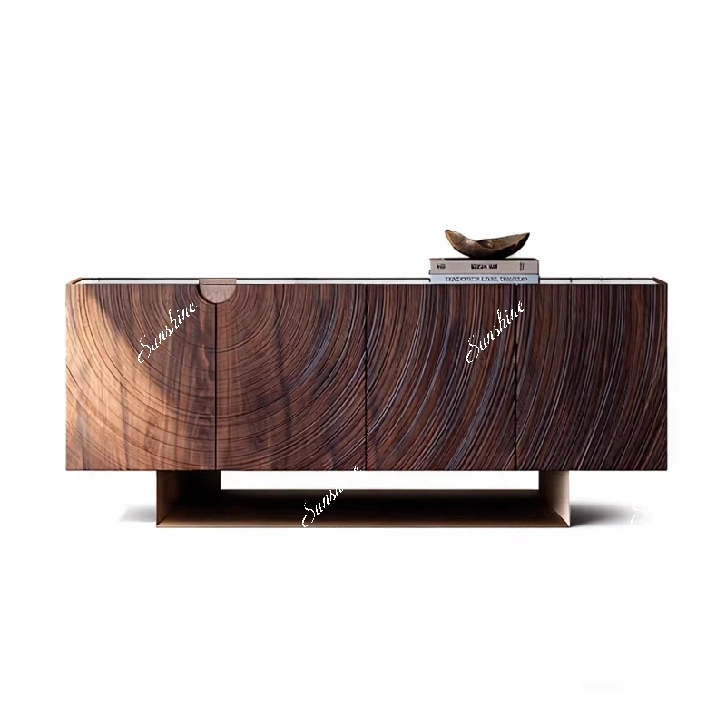 

Пульсирующий резной винтажный шкаф для хранения виллы из массива дерева, мраморный прихожая, художественный декорированный сервант