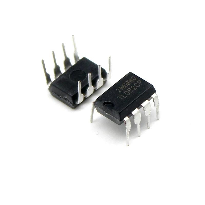 10pcs/lot TL082CN TL082 DIP-8 Integrated Circuit JFET-Input Operational Amplifiers Electronic IC Chip