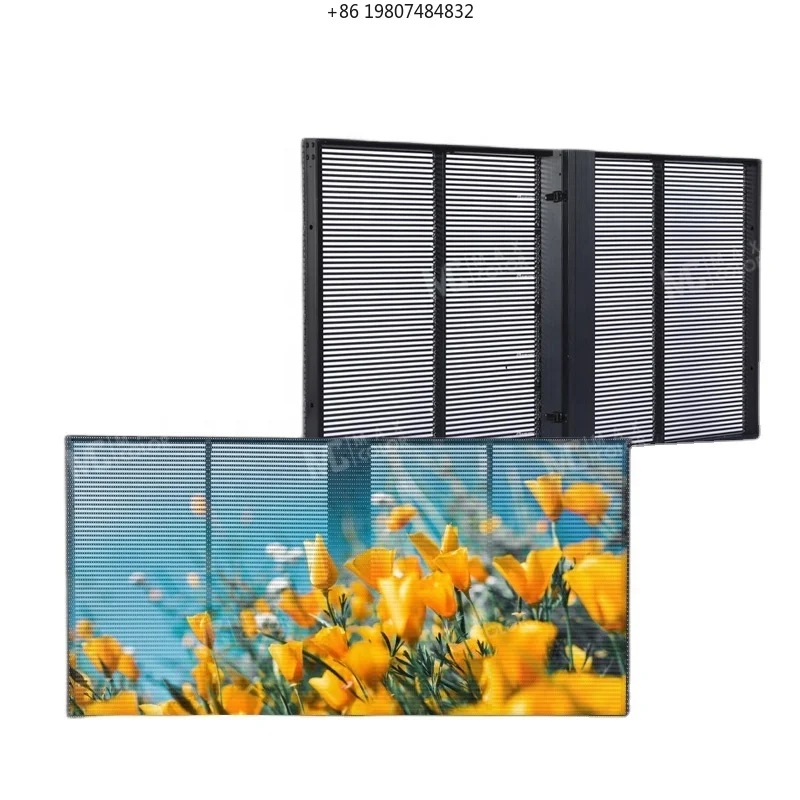 

Indoor 75% Transparency P3.91-7.82 Transparent LED Display, Aliexpress Best Seller for Jewelry Shop Commercial Advertising