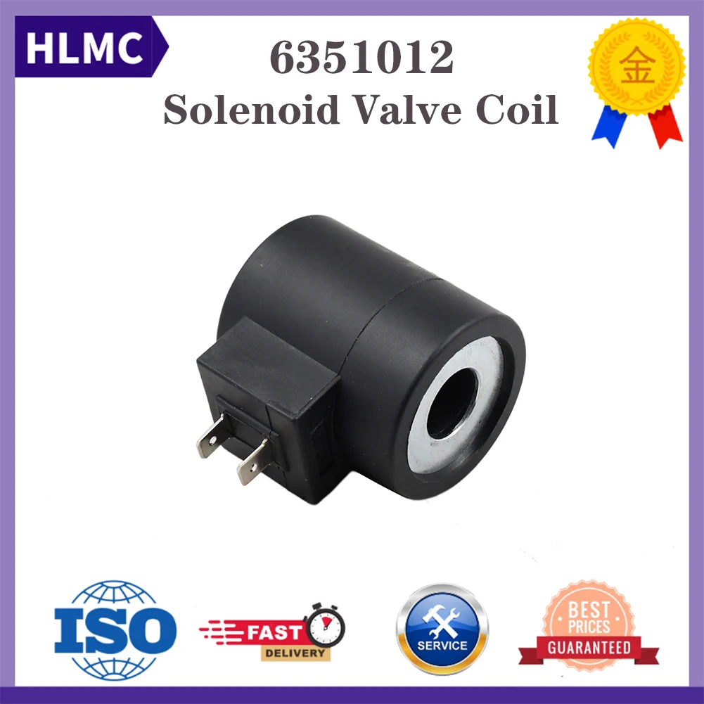 Construction Machinery Parts 6351012 12V Solenoid Valve Coil for M312 M315 R210LC9 R250LC9 Excavator Parts