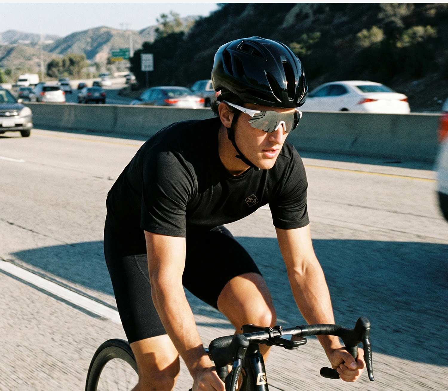 ROCKBROS Sommer-Radtrikot elastisch schnell trocknend atmungsaktiv kurzärmelig T-Shirt für Herren und Damen Fahrradbekleidung alltägliche Freizeitkleidung – Detail 17