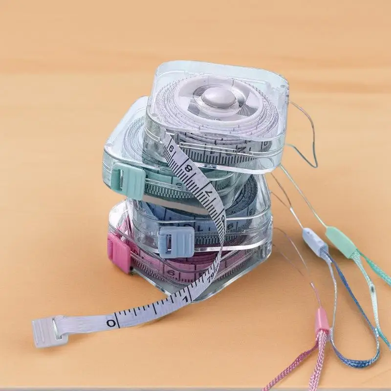 2-Meter Mini Metric And Imperial Durable Measuring Tape Multifunctional And High-precision Household Shrinkage Measuring Tape