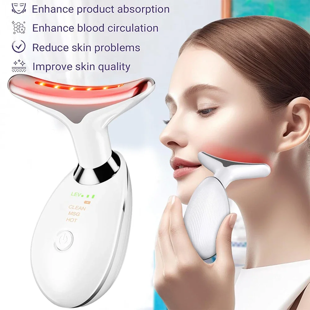 Neck Facial Lifting Device Skin Tightening Anti Wrinkle EMS Microcurrent Face Massager Double Chin Remover Skin Care Beauty Tool